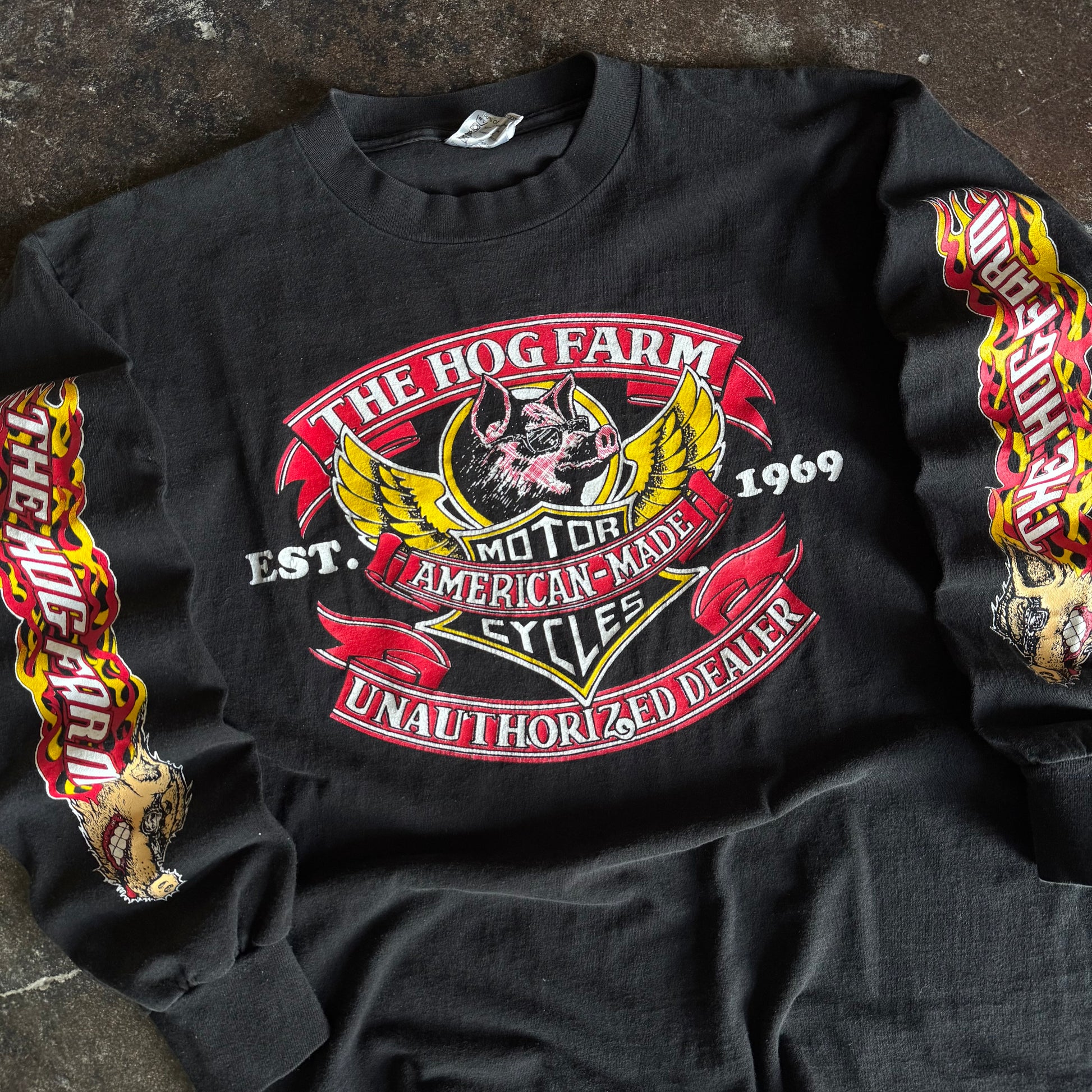 90’s Hog Farm Unauthorized Dealer Flame Longsleeve (L)