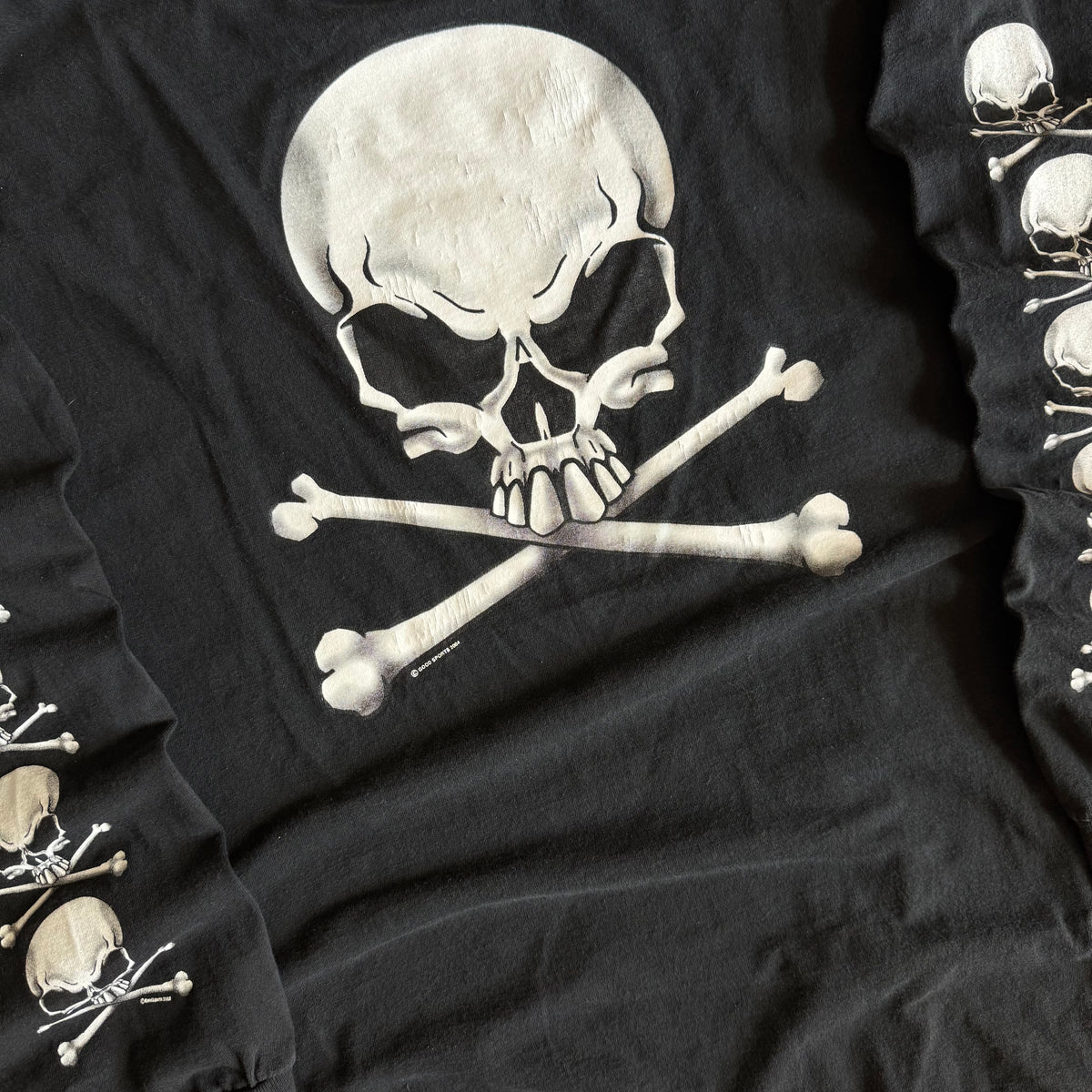 Y2K Skull and Crossbones Long Sleeve (XL)