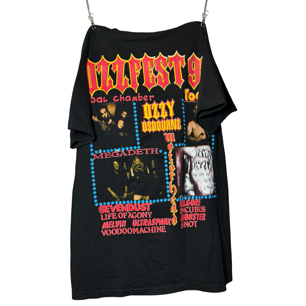 ‘98 Ozzy Osbourne Parking Lot Ozzfest Boot Tee Size L