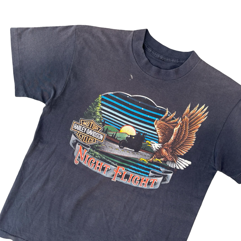 90’s Harley Night Flight Wisconsin Dealer Tee Size L