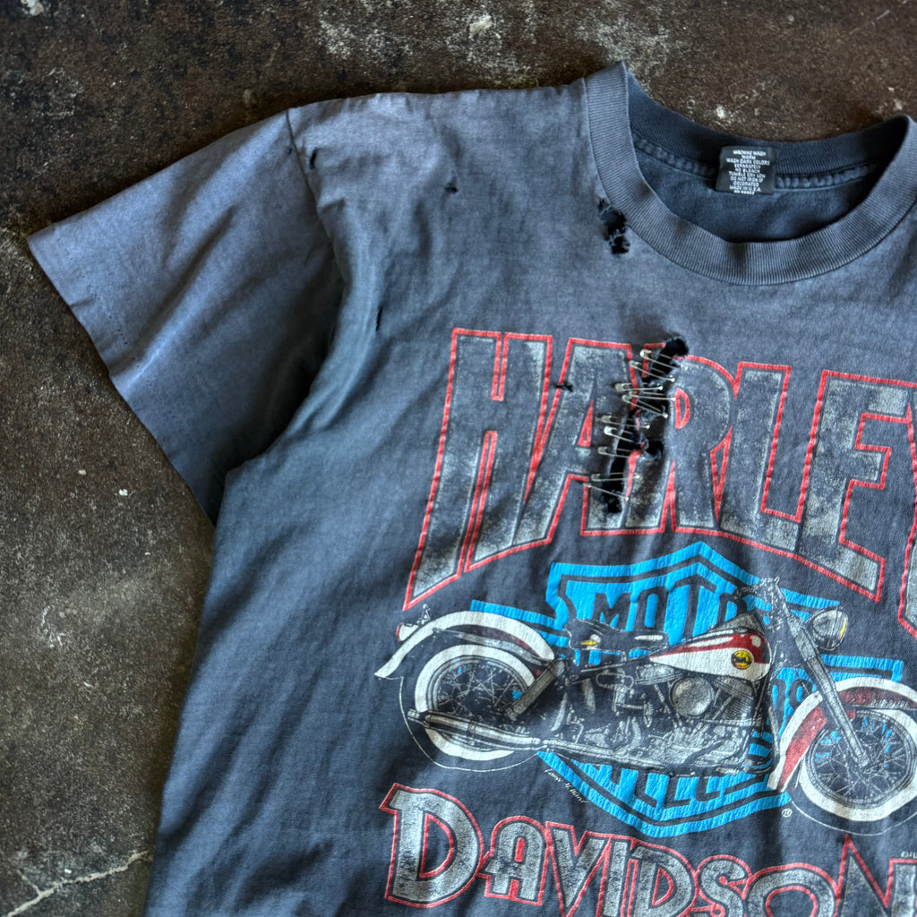 90’s Harley Thrashed & Faded Funwear Tee (L)