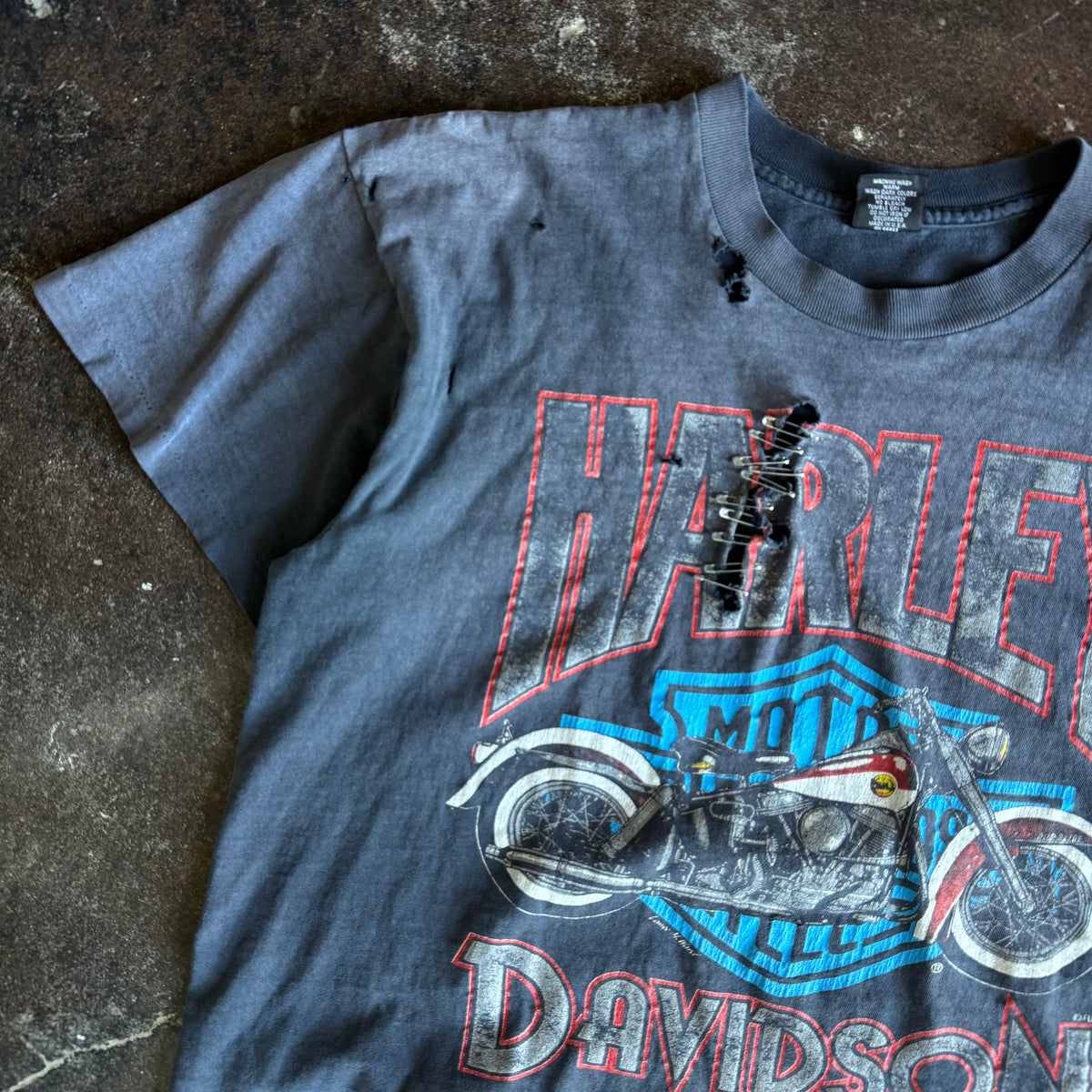 90’s Harley Thrashed & Faded Funwear Tee (L)