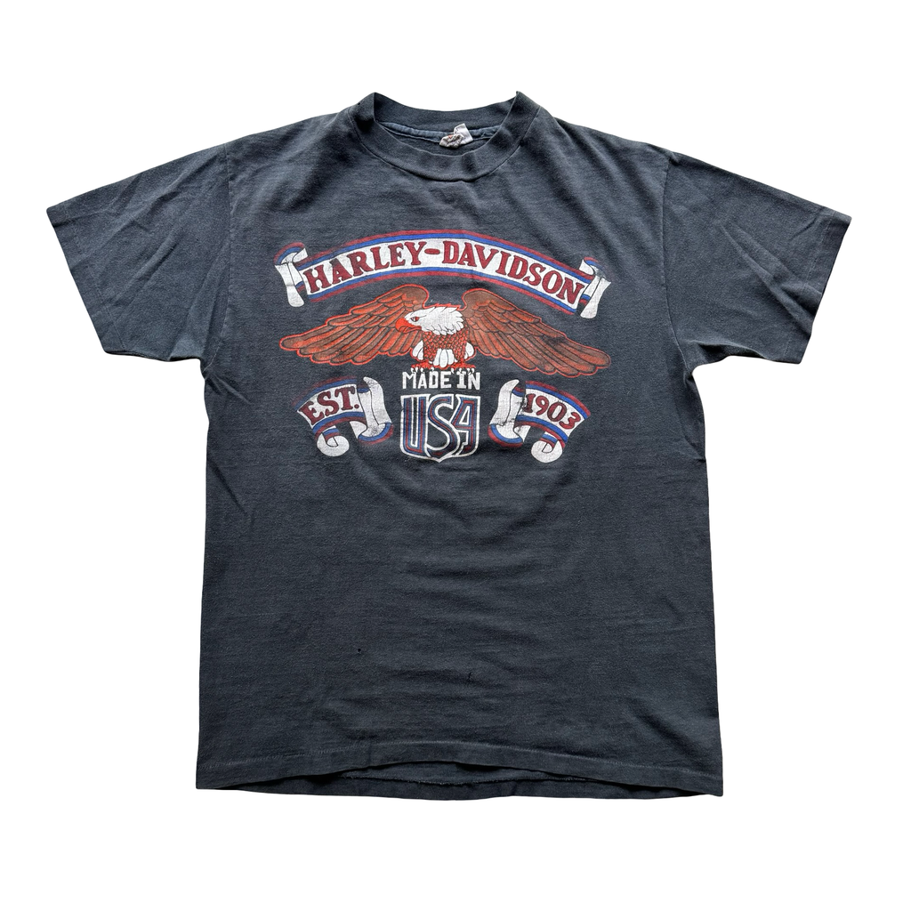 70’s Harley Established Eagle Indiana Tee Size L