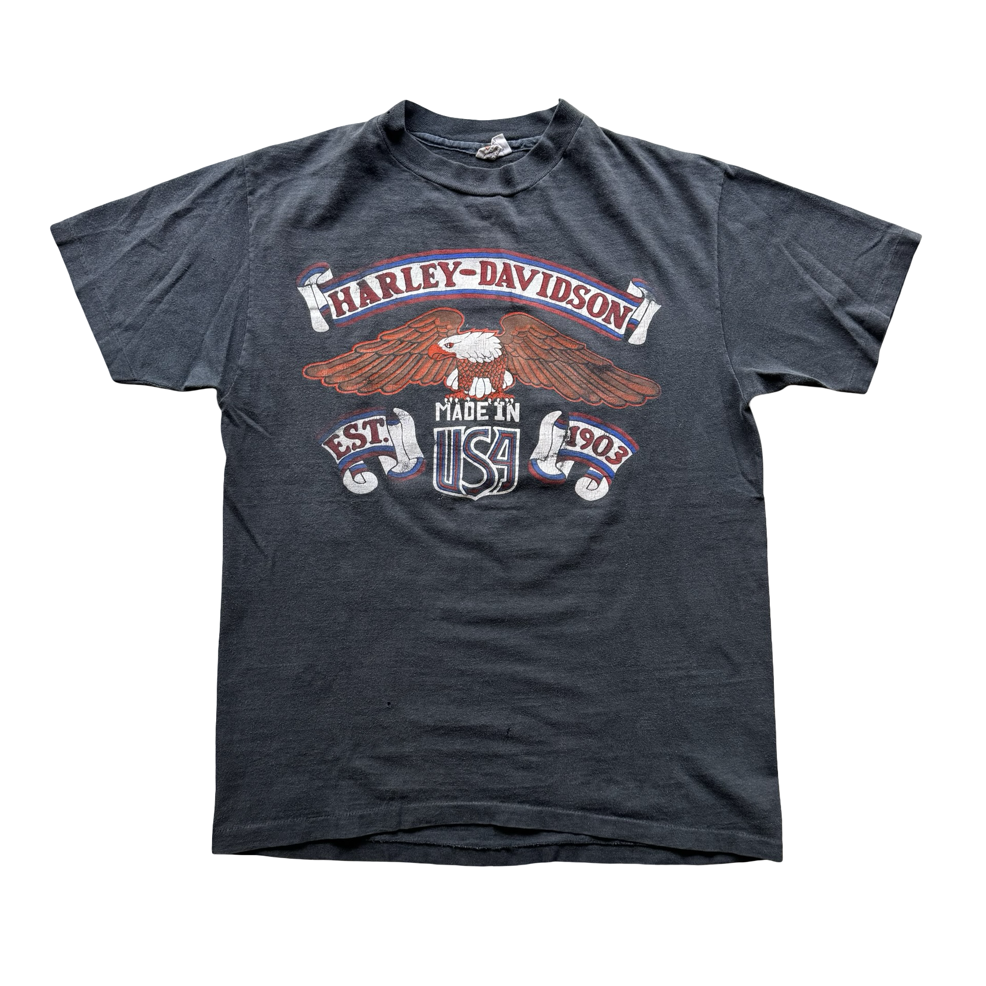 70’s Harley Established Eagle Indiana Tee Size L