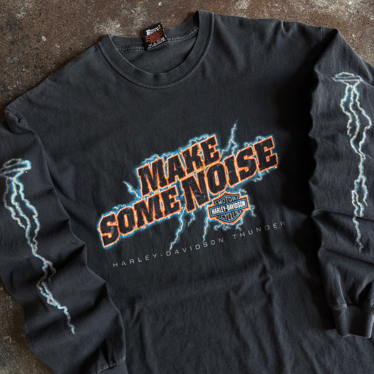 Y2K Harley “Make Some Noise” Lighting Longsleeve (XL)