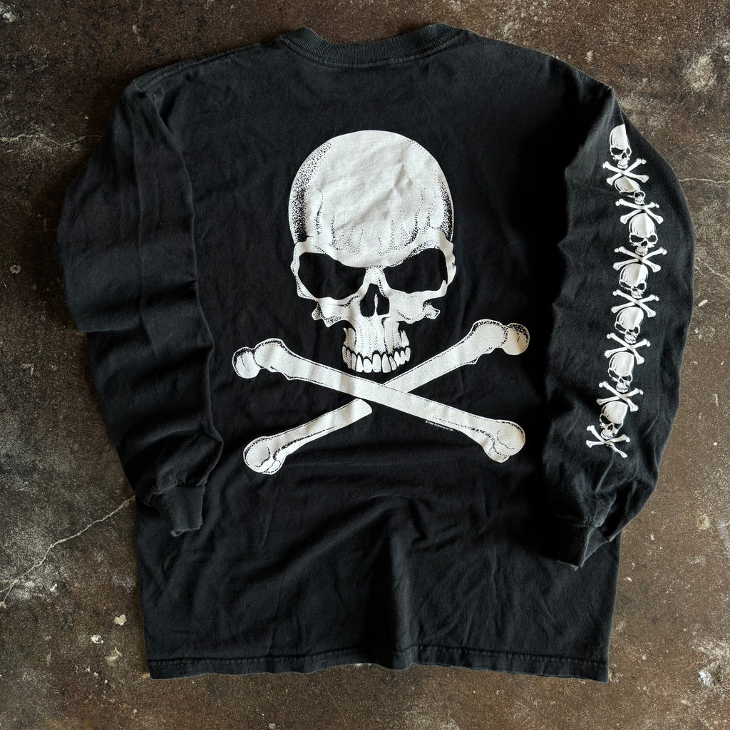 Y2K Fashion Victim Skull & Bones Longsleeve (L)