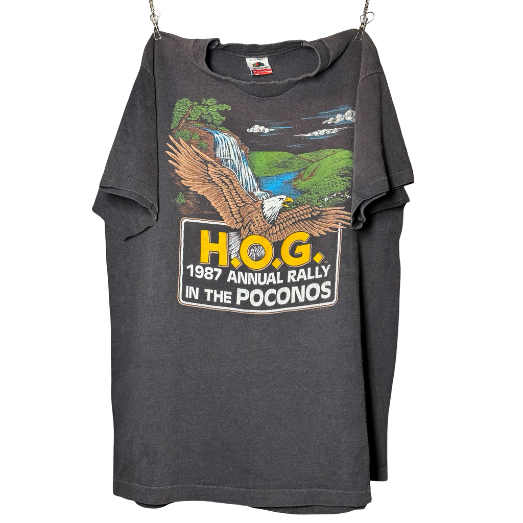 80’s Harley Owners Group Poconos Rally Tee Size L
