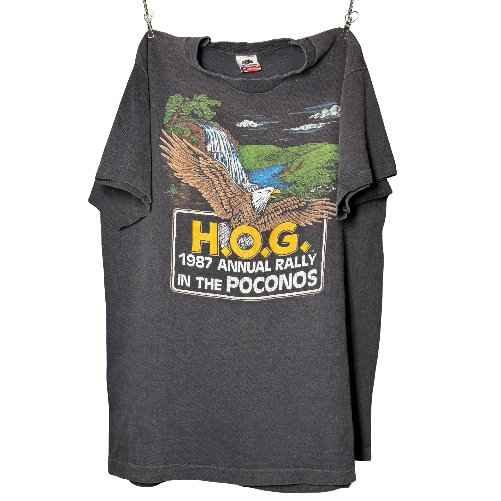 80’s Harley Owners Group Poconos Rally Tee Size L