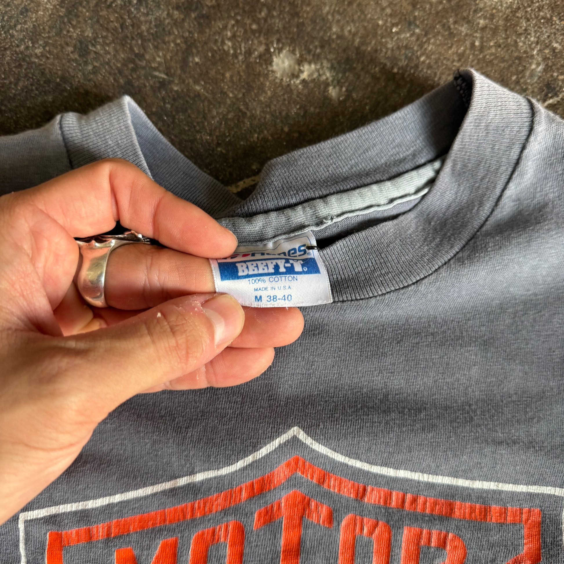 80’s Harley Sun Faded Emblem NH Tee (M)