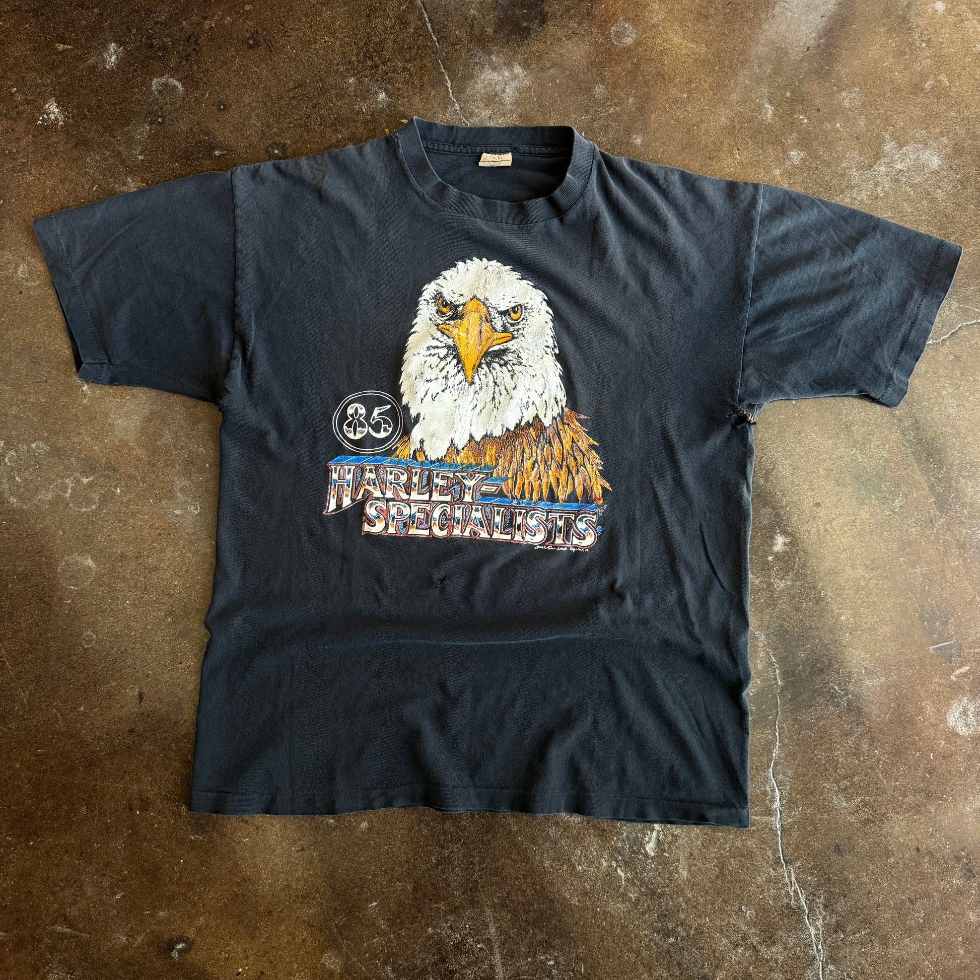 80’s Harley Specialist Eagle Tee Key West (L)
