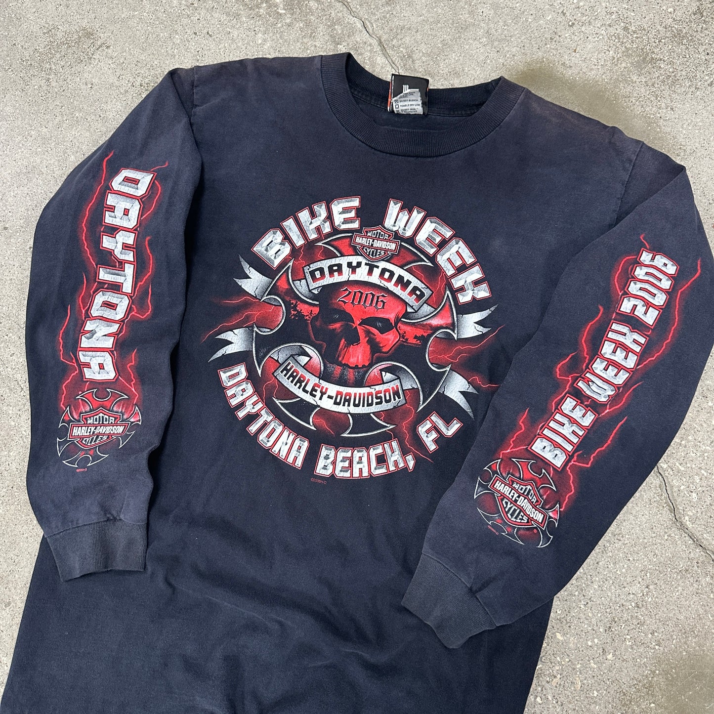 Harley Bike Week Longsleeve Red Lightning shirt