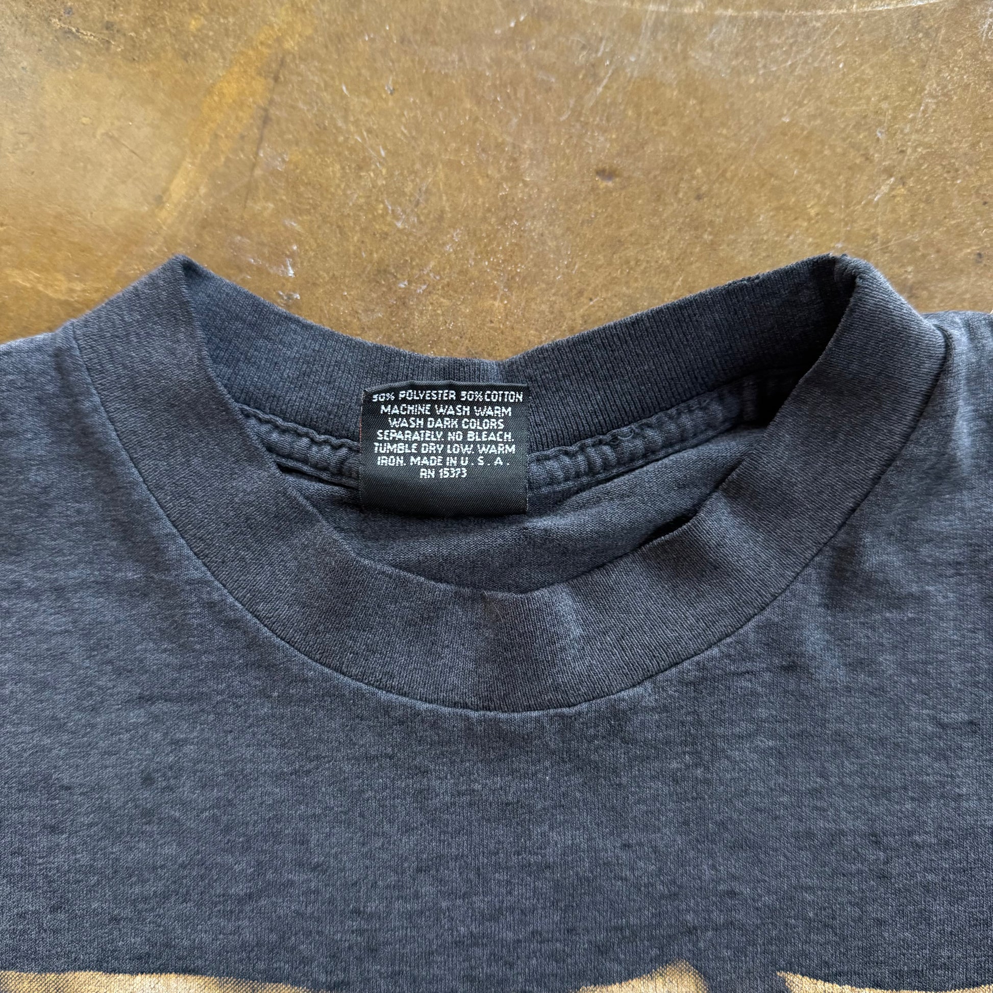 90's Harley 3D Emblem Most Wanted Cut-Off Tee (L)