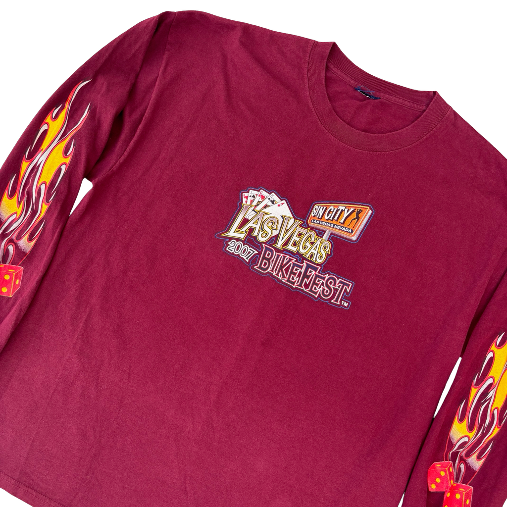 90's Las Vegas Flame Long Sleeve Size XL