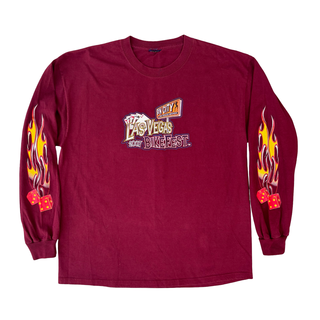 90's Las Vegas Flame Long Sleeve Size XL